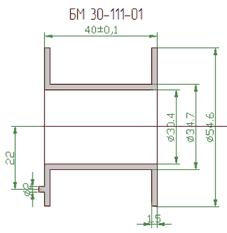 Катушка каркас БМ 30-111-01