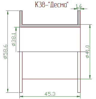 Катушка каркас К38 "Десма"